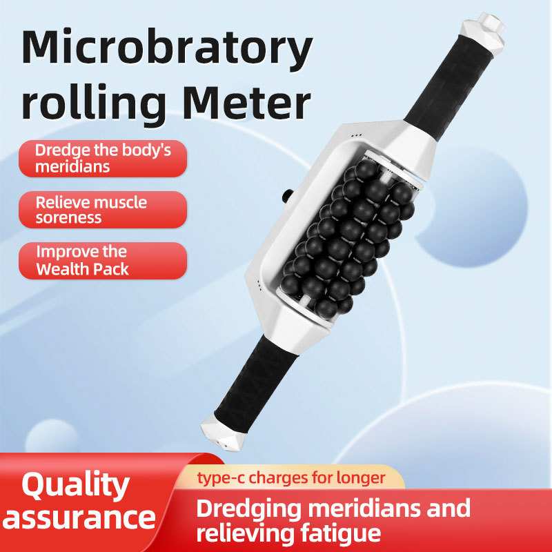 Rechargeable Silicone Fascia Rolling Pieces Electric Cellulite Remove Roller Massage Stick Daily Self Massager