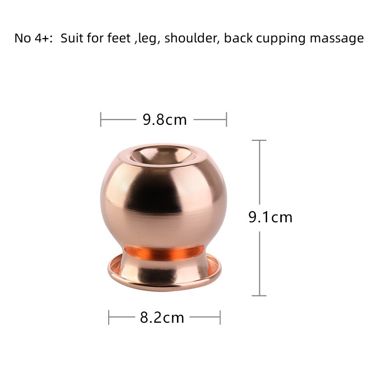 Best Toxic Compel Material Copper Cupping Massage Cups Fire Cupping and Moving Cupping Therapy Tool