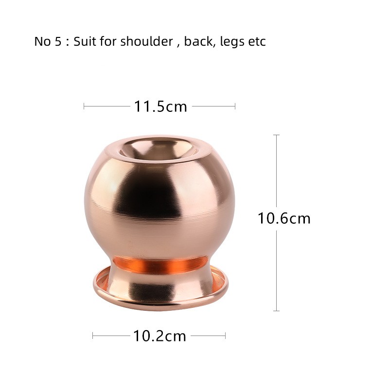 Best Toxic Compel Material Copper Cupping Massage Cups Fire Cupping and Moving Cupping Therapy Tool