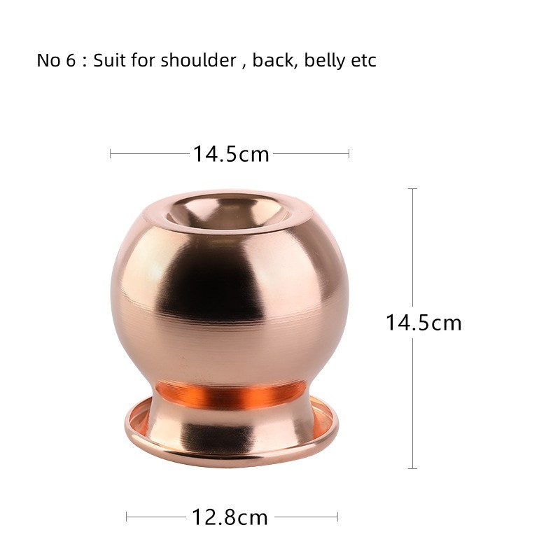 Best Toxic Compel Material Copper Cupping Massage Cups Fire Cupping and Moving Cupping Therapy Tool
