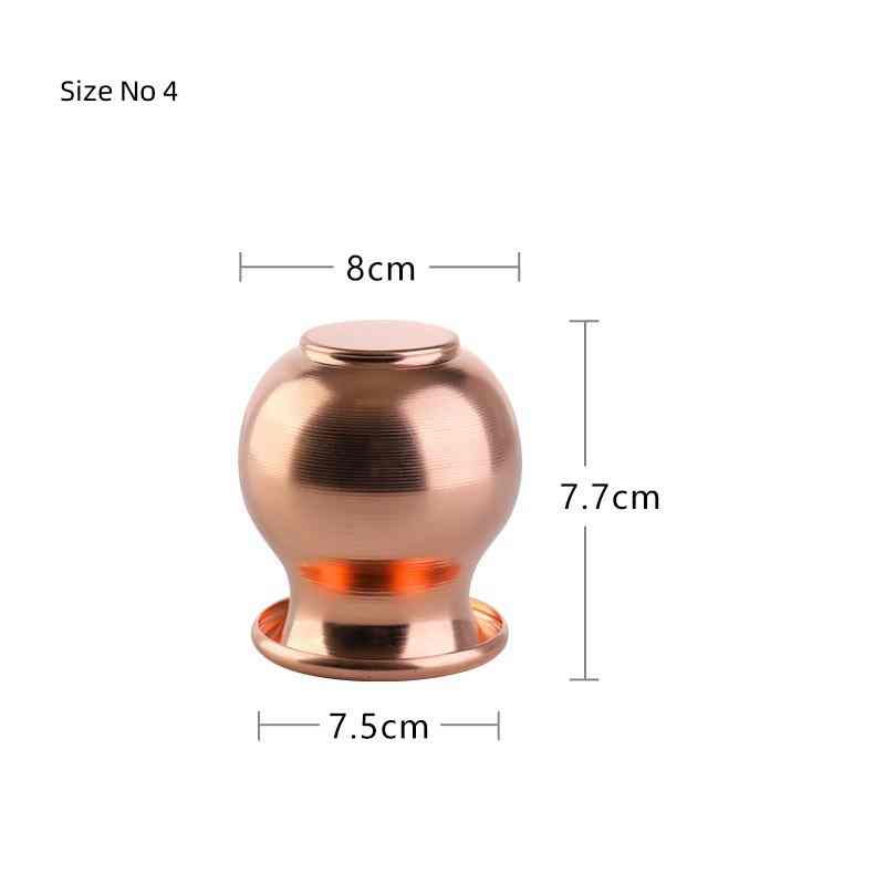 Best Therapist Health Care TMC Massage Cups Set Thearapy Cupping Device Fire Cupping Real Copper Brass Material