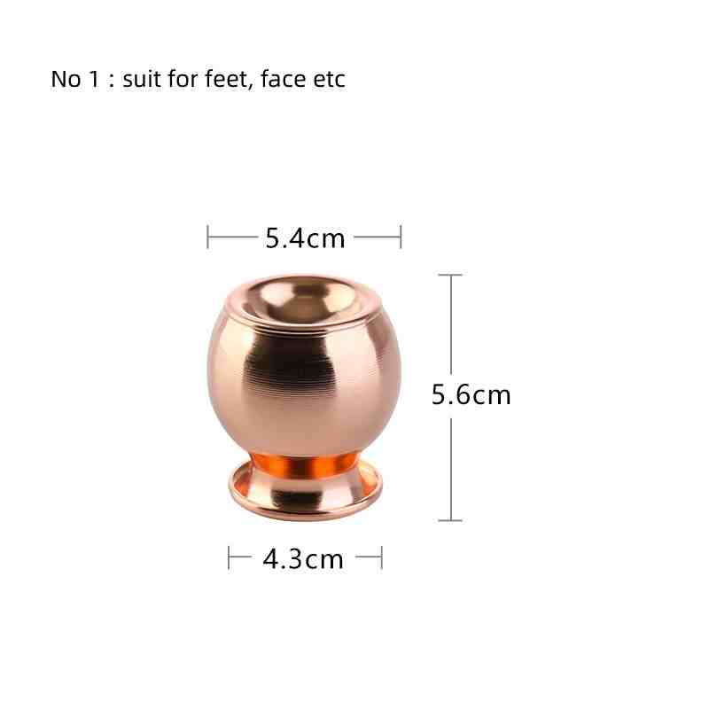 Best Therapist Health Care TMC Massage Cups Set Thearapy Cupping Device Fire Cupping Real Copper Brass Material