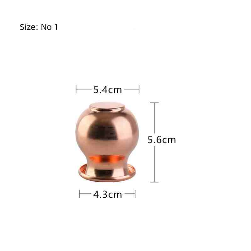Best Therapist Health Care TMC Massage Cups Set Thearapy Cupping Device Fire Cupping Real Copper Brass Material