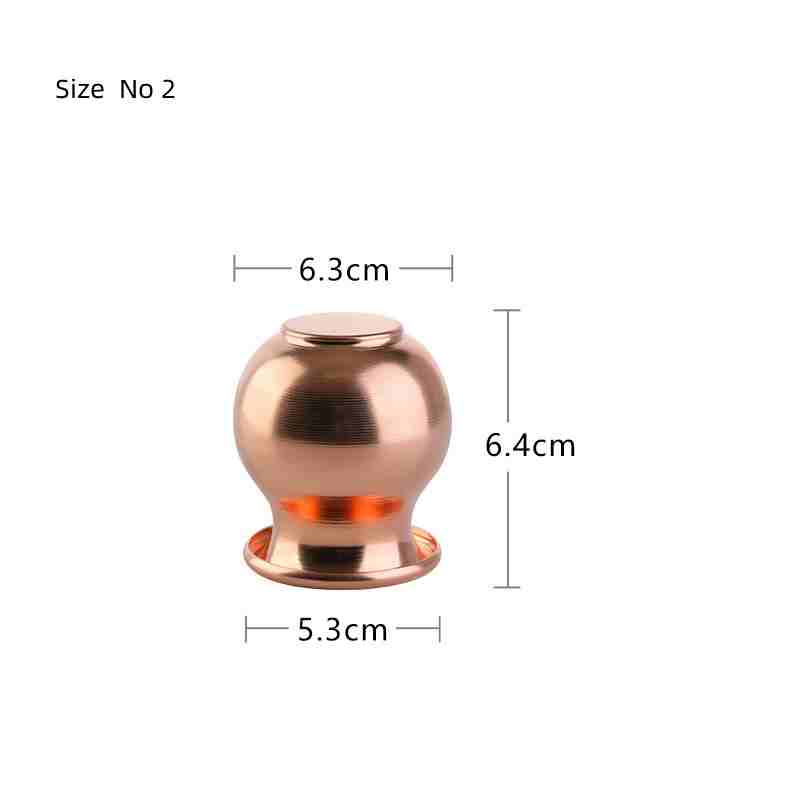 Best Therapist Health Care TMC Massage Cups Set Thearapy Cupping Device Fire Cupping Real Copper Brass Material