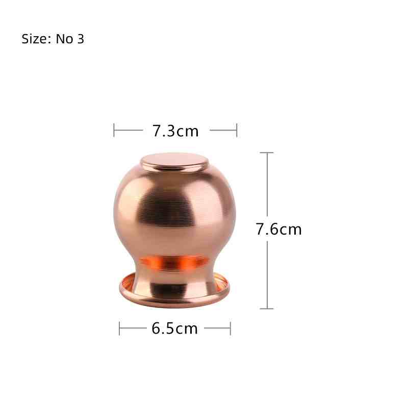 Best Therapist Health Care TMC Massage Cups Set Thearapy Cupping Device Fire Cupping Real Copper Brass Material