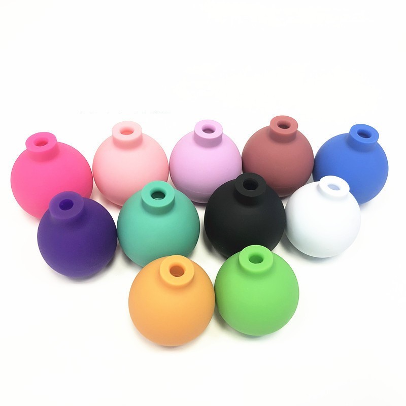 Squeezing Silicone Glass Ball Cupping Massage 5 Cups Kit Manual Vacuum Therapy Cup Relieve Muscle Tension Improve Health