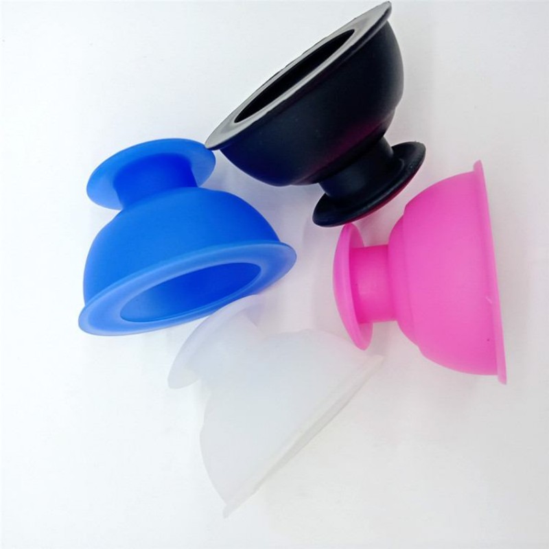 Black Silicone Press Suction Cupping Cups Increase Blood Circulation Muscle Vacuum Cupping Therapy for Pain Relief and Toxic Compel 