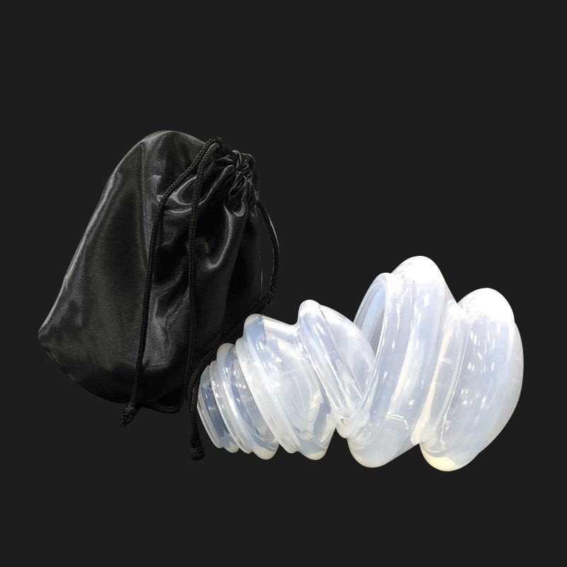4pcs Transparent Silicone Cupping Cups Home Use No Fire Vacuum Therapy Massage Cupping Kit