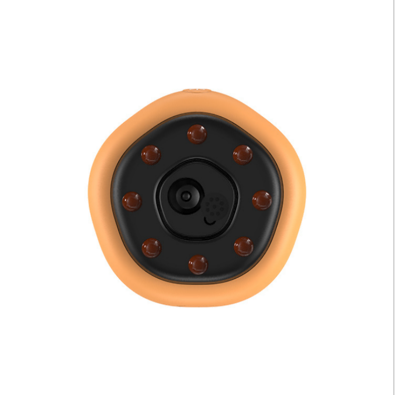 Cute Yellow Smart Scraping Cupping Device with Heating Therapy Stone Rolling Beads for Meridian Unbrock Massage