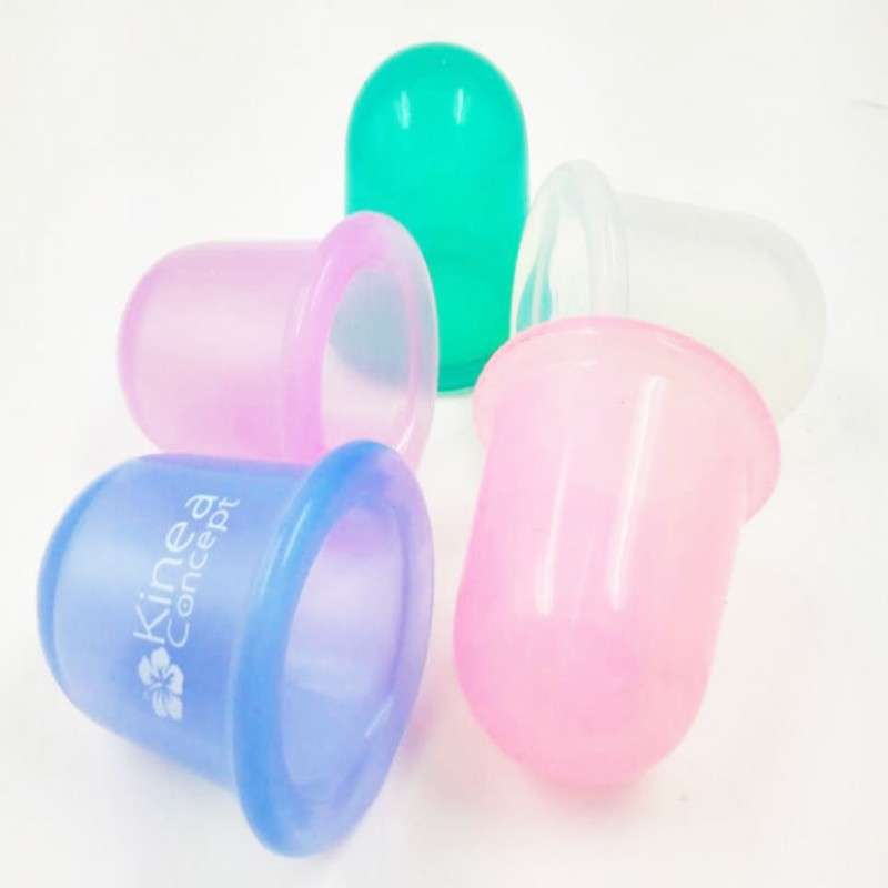 Size M Silicone Cellulite Cups 55mm Vacuum Therapy Body Toxic Drainage Cupping Cups