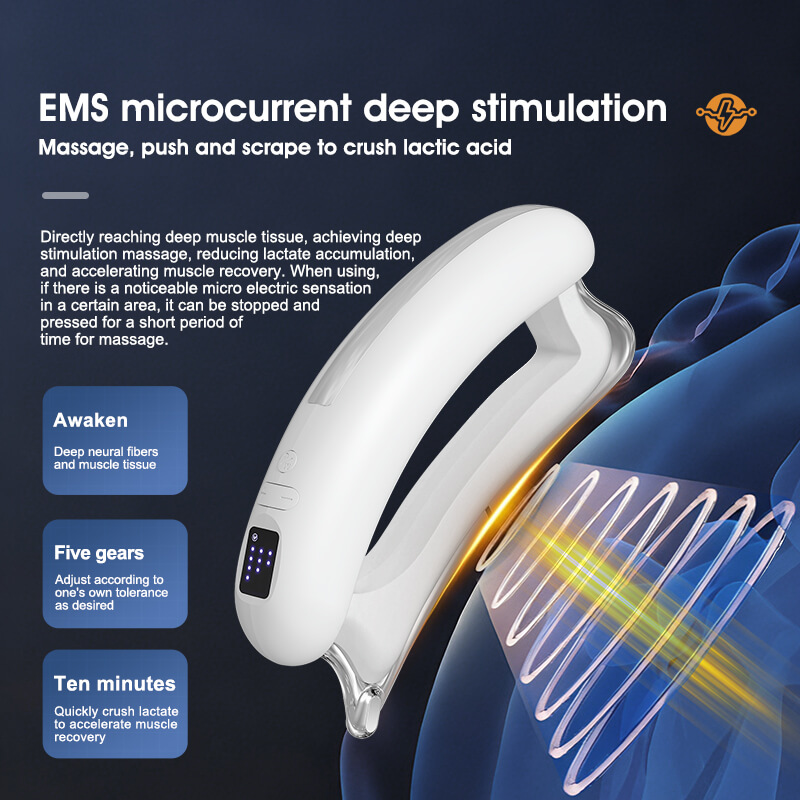 2400mah Electric NEMS Micro-Current Myofascia Release Massage Board As EMS Scraping Massager Device