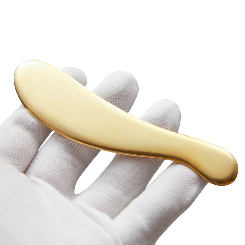 Pure Copper Gua Sha Massage Knife Fascia Release Scraping Massage Tools for Pain Relief 