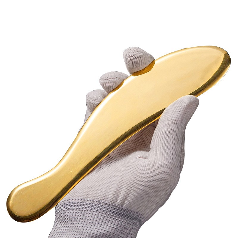 Pure Copper Gua Sha Massage Knife Fascia Release Scraping Massage Tools for Pain Relief 