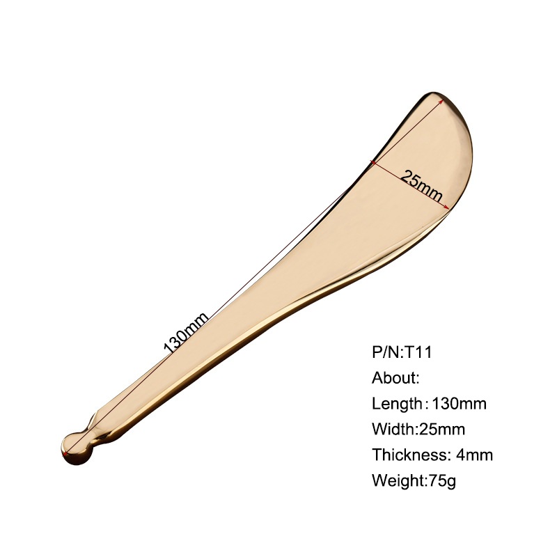 Multi-function Massage Application Tool Copper Acupoint Massage Stick and Scraping GuaSha Massage Scraper