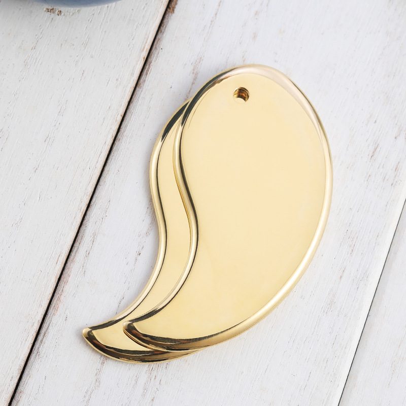 Copper Taiji Guasha Board for Cellulite Remove Meridian Unblock Massage 