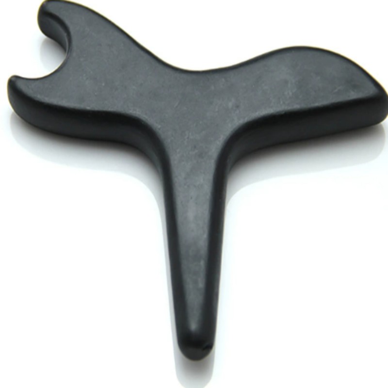 Bian Stone Acupoint Massage Tool T Shape Acupressure Point Massage for Body Pain Relief and Relax 