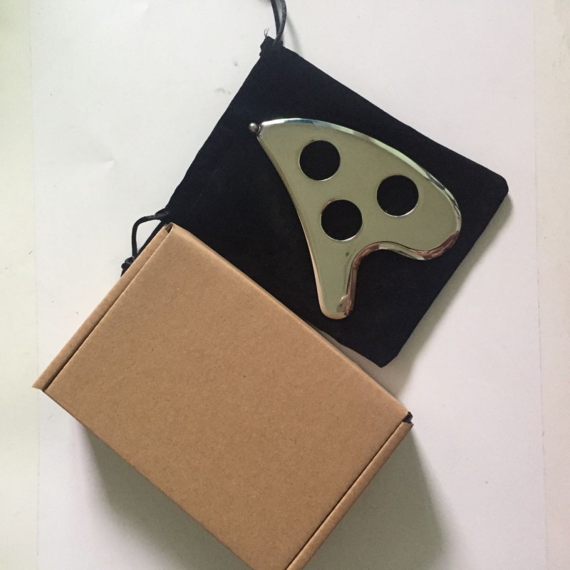 Steel Deep Muscle Fascia Release Massage Board as Acupressure Point Massager and Gua Sha Scraper