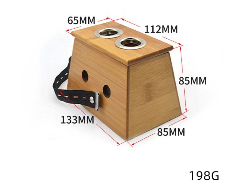 Popular 1-6 Holes Choice Moxibustion Wooden Box Match for Moxa Cone and Moxa Stick