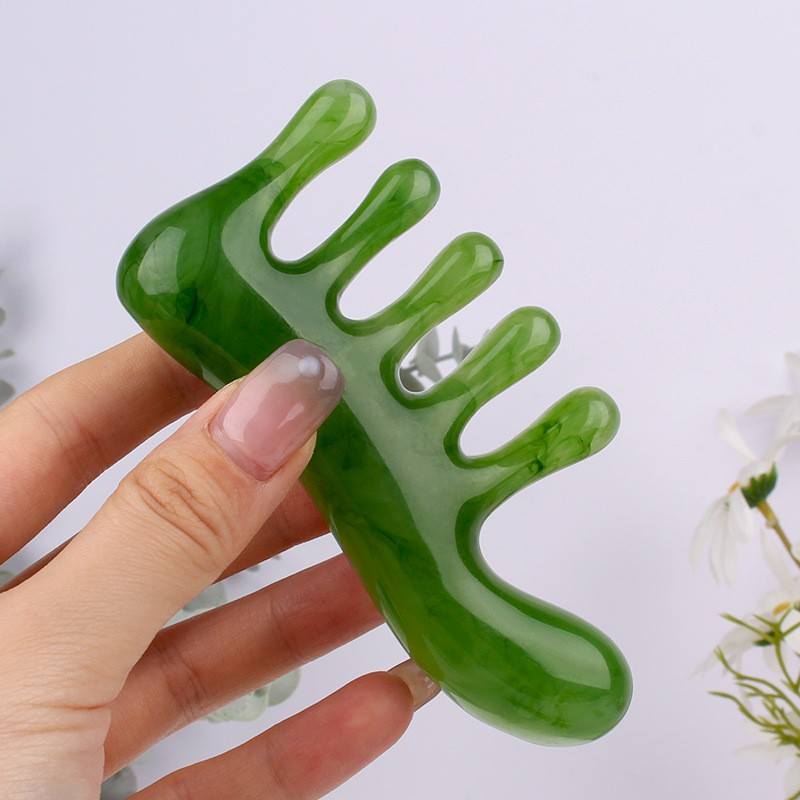 Massage Tools One Stop Purchase Plastic Comb Massager for Headache Relief Scalp Massage and Gua Sha Massage 