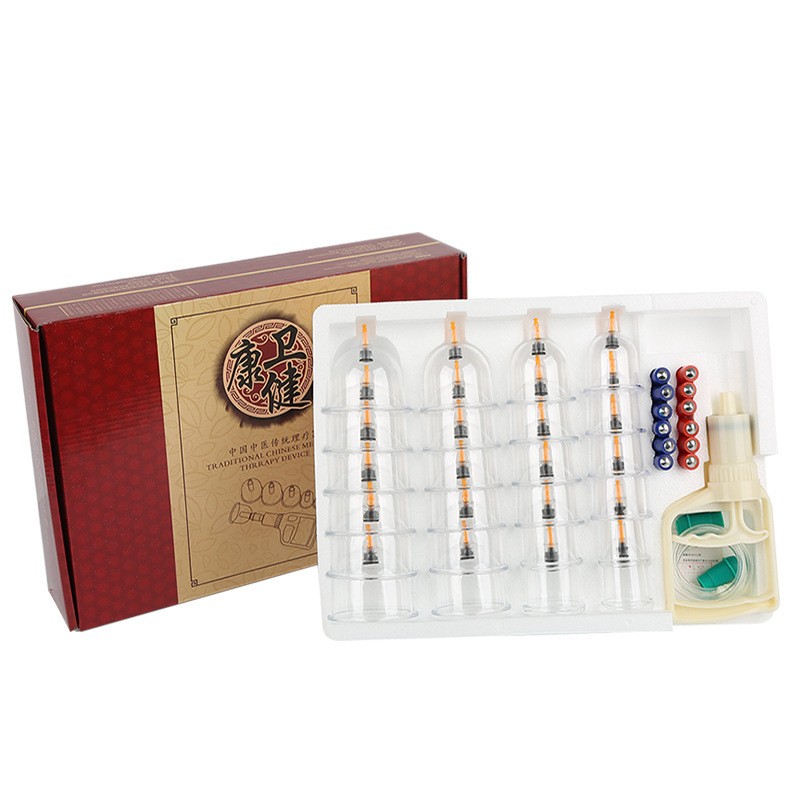 raditional Chinese Medical Apparatus-No Fire Hijama Ventouses Therapy Set 32 Pcs Cups Cupping Kit for Body Massage Applicable Apparatus