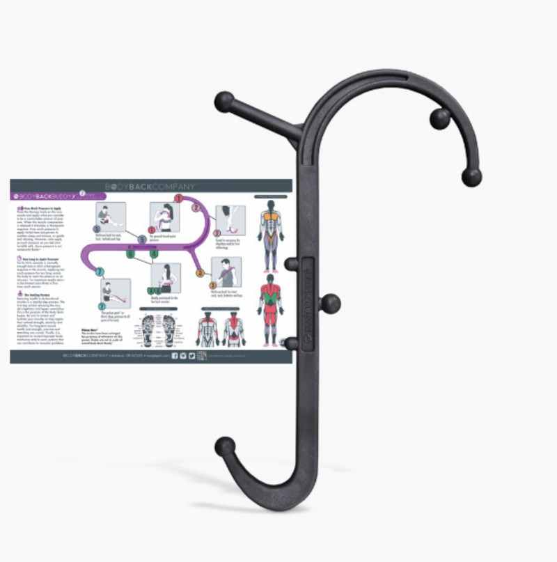 Mini Trigger Point Cane Massager Most Selling Black Self Acupressure Points Massage Tool for Daily Chronic Pain Relief