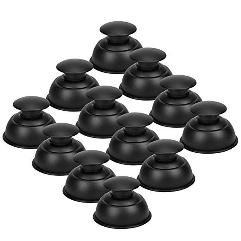 Black Silicone Press Suction Cupping Cups Increase Blood Circulation Muscle Vacuum Cupping Therapy for Pain Relief and Toxic Compel
