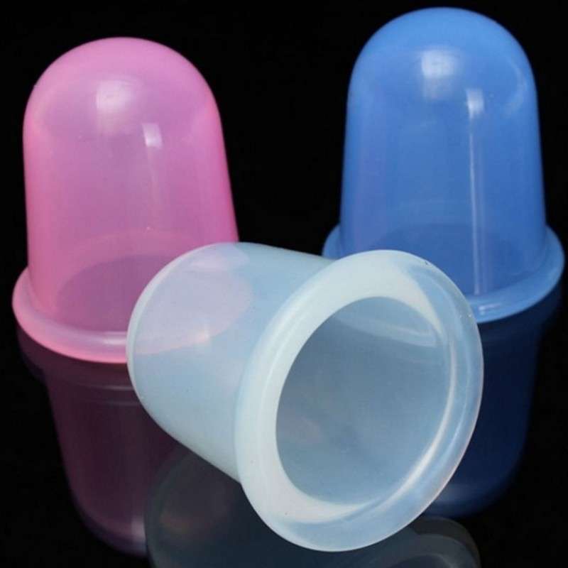 Colorful 80mm Large Size Silicone Cupping Cups for Whole Body Cellulite Remove Deep Muscle Fascia Vacuum Therapy Massage