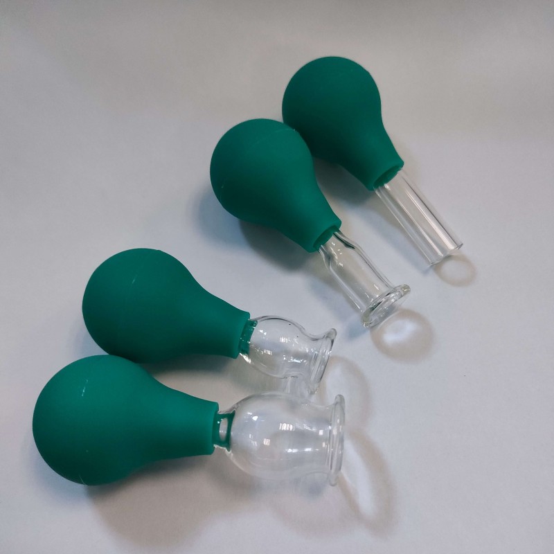 Energy Save Silicone+Glass Mini Face Lifting Cupping Cups Manufacturer