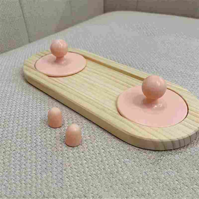 DIY Hands-free Back Pain Relief Massage Device Trigger Point Reflexology Press Massage as Handheld Massager